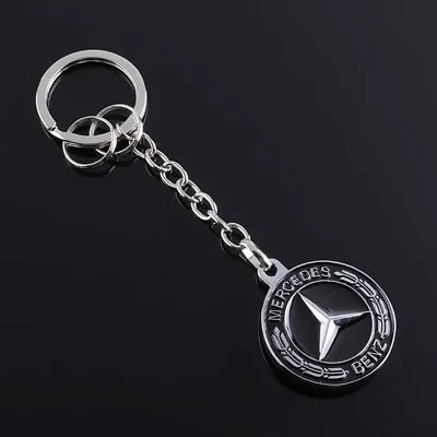 MERCEDES BENZ AMG Logo Metal Car Long Keyring Keychain Metal Key Ring AUS • $12.50