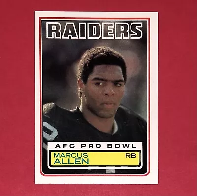 1983 Topps Football MARCUS ALLEN RC Rookie Card #294 - RAIDERS/CHIEFS/USC/HOF! • $6.95