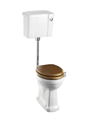 £390 • Buy Burlington Low Level Slimline Push Button Toilet, 44cm, P2, C4 & T31 CHR