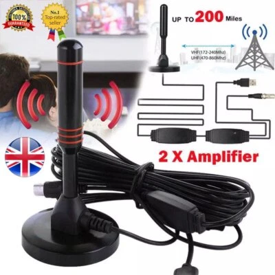 £13.93 • Buy UK Best Portable TV Magnetic HD Freeview Aerial DVB-T/DAB Indoor Outdoor Ariel