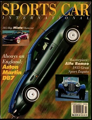 February 1995 Sports Car International Magazine Aston Martin Db7 Mazda Miata • $8