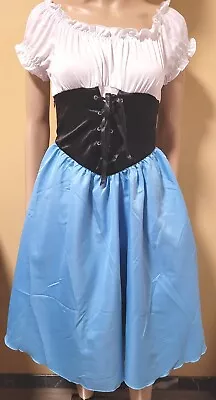 Kojooin Womens Size Medium The Little Mermaid Blue And White Cosplay Dress NWT  • $24.99