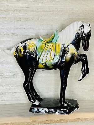 Black Chinese Tang Dynasty War Horse • £7.23