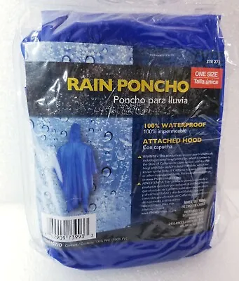 PONCHO Mens Waterproof Rain Coat Travel Hoodie Hiking Gear Survival Backpacking  • $11.82