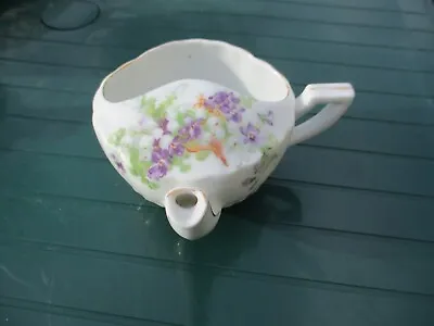 Vintage  Porcelain Invalid Feeder Cup With Floral Design • £6.99