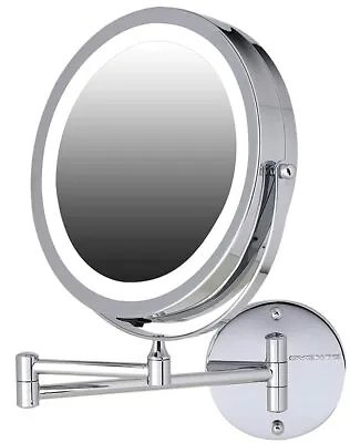 Ovente Wall Mounted Vanity Mirror 7 Inch 1X7X Magnifying Chrome MFW70CH1X7X • $36.64