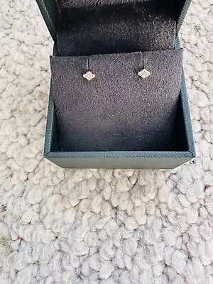 £90 • Buy Astley Clarke Mini Interstellar Cluster Diamond Earrings, 14ct Solid Yellow Gold
