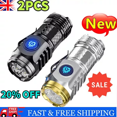 2X Three-Eyed Monster Mini Flashlight Flash Super Power Waterproof Outdoor Gift. • £2.99