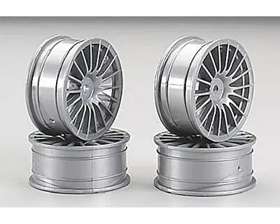 Tamiya Medium Narrow 18-Spoke 1/10 Scale On Road Wheels (Silver) (4) [TAM51046] • $6.60