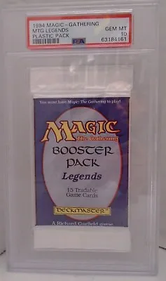 1994 Mtg Magic The Gathering Legends Booster Pack Psa 10 Gem Mint 4161 New U.s. • $2399.98