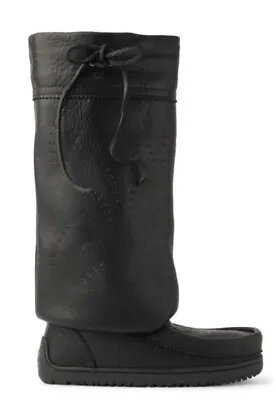 Manitobah Mukluks 4011206 Gatherer Tall Black Boots Sz L5 • $230