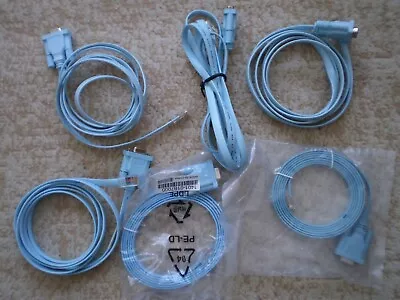 Lot Of 5 Genuine Cisco DB9 F Serial To RJ-45 Router Console Cable 72-3383-01 + 1 • $30