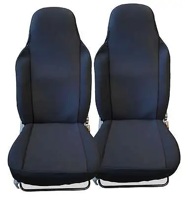 For MINI Luxury BLACK CAR SEAT COVERS Protectors CLUBMAN COOPER ONE • £22.99