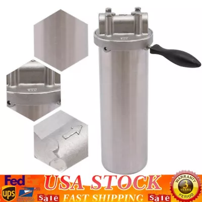 304 Stainless Steel Heavy Duty Water Filter Housing For 10  Cartridges 3/4  Npt • $41