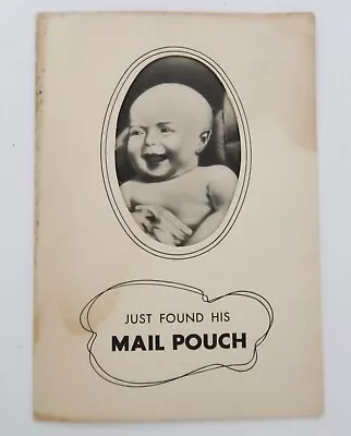 1938 Mail Pouch Tobacco Advertising Card Baby  Just Found His Mail Pouch  • $14.99