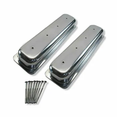 For 1987-1997 Chevy 350 Aluminum Polished Center Bolt Vortec Short Valve Covers • $109.68