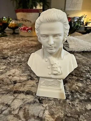 Mozart Bust Figurine By A. Giannelli Signed Dated 1981 Stands 4-5/8  Tall Italy • $30