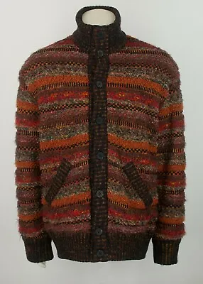 VTG Missoni Wool Mohair Blend Reversible Multicolor Quilted Jacket Size 56  • $320