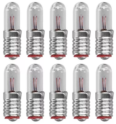 10x Miniature Lamp E5 Bulb Bulb Bulb Tube Mold 6V 12V 50mA 100mA • £7.72