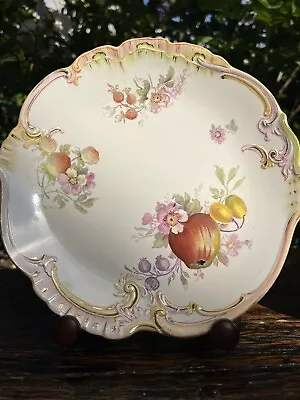 SEVEN Royal Bonn ￼Franz Anton Mehlem Fruit & Flower Dessert  Plates C.1880 • £60