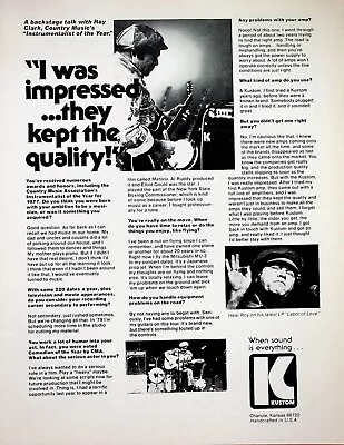 1979 Roy Clark Kustom Guitar Amplifiers - Vintage Ad • $12.57