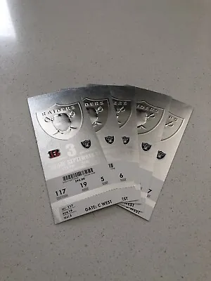 2015 Oakland Raiders Vs Bengals NFL Official Ticket Stub 9/13 Amari Cooper Debut • $6