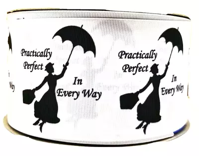 7/8  2 YARDS Marry Poppins Grosgrain Ribbon Umbrella - Crafts Cards Hair Bows • $6.64