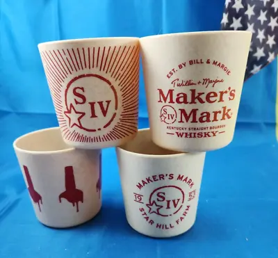 NEW Maker’s Mark Bourbon Whisky Wheated Plastic Rocks Cups 4 Different Styles • $16.96