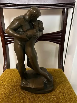 Vintage 1960s Bronze Statue Lovers Embrace • $40