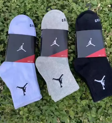 Nike Air Jordan Mac Cushion Thick Ankle Socks Men 3-pairs (8-12) • $14.99