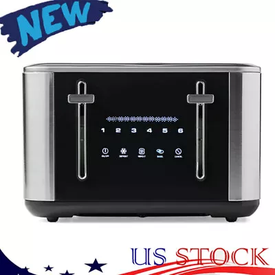 Countertop Stainless Steel Touchscreen 4-slice Toaster Kitchen Healthy Breakfast • $31.77