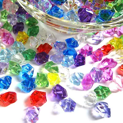 Decorative Glass Pebbles Stones Beads Vase Nugget Wedding Decoration Home UK • £3.66