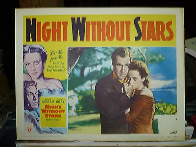 NIGHT WITHOUT STARS Orig 1952 LC #4 (David Farrar Nadia Gray) • $15