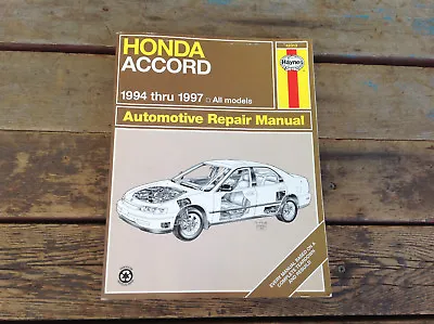 Haynes 42013 Honda Accord 1994 Thru 1997 All Models Repair Manual • $30