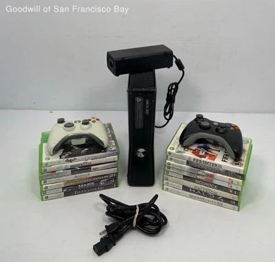$29.99 • Buy Microsoft Xbox 360 S Model 1439 250GB HDD Console Bundle 20 Games Included