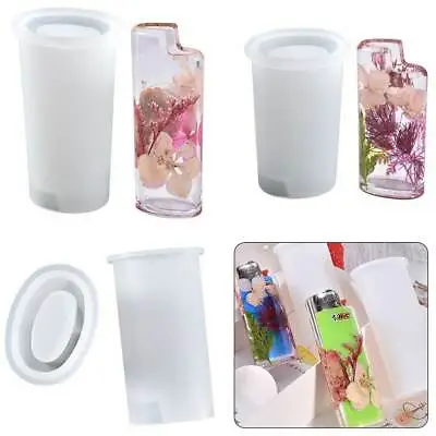 3x Silicone Resin Mould Mold Set Lighter Case Cover DIY Craft Epoxy Gift UV Bic • $23.95