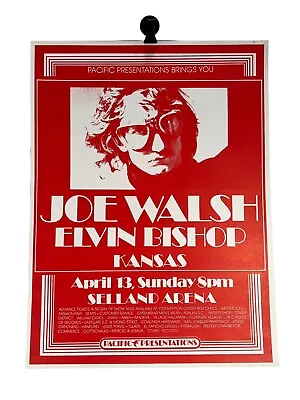 Vintage Pacific Presentations Joe Walsh Elvin Bishop Kansas Peace Posters • $39