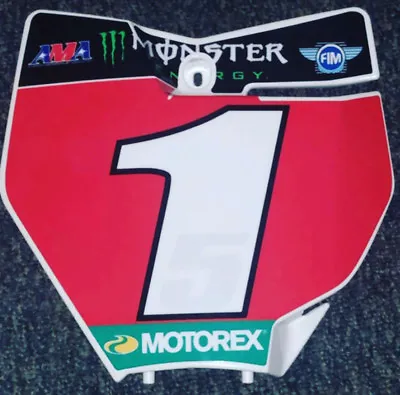 Ryan Dungey #1 Red Bull KTM Supercross Replica Front Number Plate Unsigned  • $40