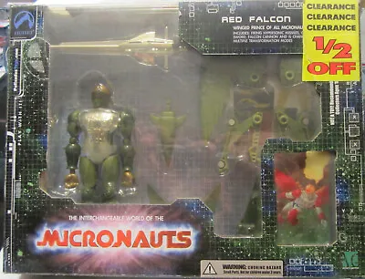 2003 Palisades Micronauts Red Falcon Action Figure Green Variant - MIB • £89.46