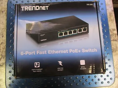 New Trendnet 6-port Fast Ethernet Poe+switch Tpe-s50/a • $18.99