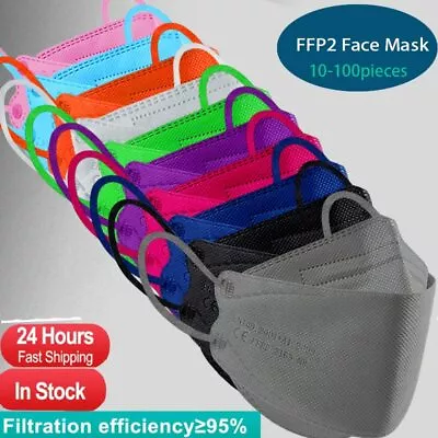 10Pack N95 KN95 FFP2 KF94 Certified Disposable Respirator 3D Face Masks 4 Layer • $14.29