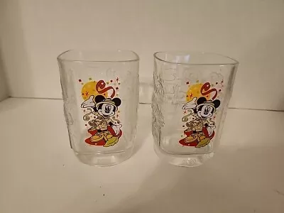 2 McDonalds Mickey Mouse Disney 2000 Celebration Glasses Cup • $11