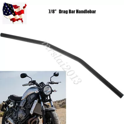 Motorcycle Handlebars Drag Bars 7/8'' 22mm 28  Wide For Harley Honda Suzuki • $26.50