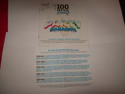 Various Artists : 100 Hits -party Karaoke CD 5 Discs (2009) • £3.99