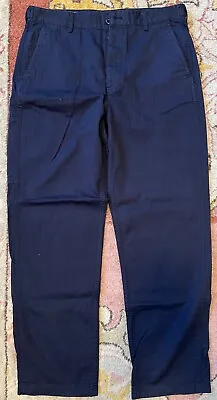 J.Crew Wallace & Barnes NWOT Herringbone Painter Pant Navy Size 33 • $80