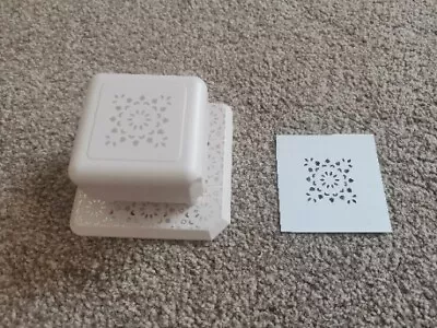 Martha Stewart - Snowflake   Magnetic Square Paper Punch - Card Making VGC • £9.95