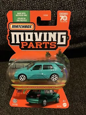 Matchbox Moving Parts 1995 Volkswagen Golf MK3 (Teal) • $19.99