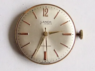 Vintage Lanco 1020 21 Jewel Watch Movement. Working • £19