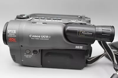 Canon UC9Hi Hi8 Video Camera +  Charger + Mains Adapter / Battery Spares Repair • £19.99