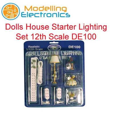 £34.99 • Buy Dolls House Starter Lighting Set 12th Scale DE100 12v Lighting Miniture Set